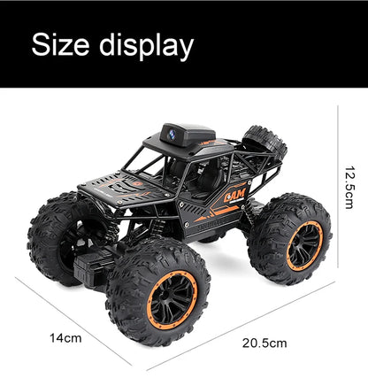 1:18 RC Car APP Controlled Remote Control Car Off Road Truck 4WD with HD Camera Rock RC Crawler Trator Toys Child Gifts