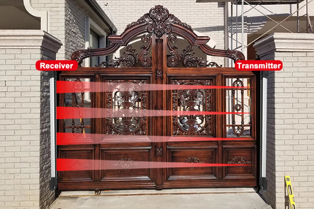 Home Smart Wireless Home Security 4 Beams Alert Infrared Sensor Alarm system Anti-theft Motion for Wall Window Detector Alarm