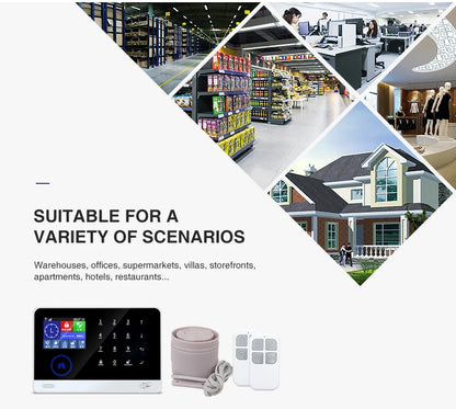 WIFI+GSM 2G/3G Home Security Alarm System APP Remote Control