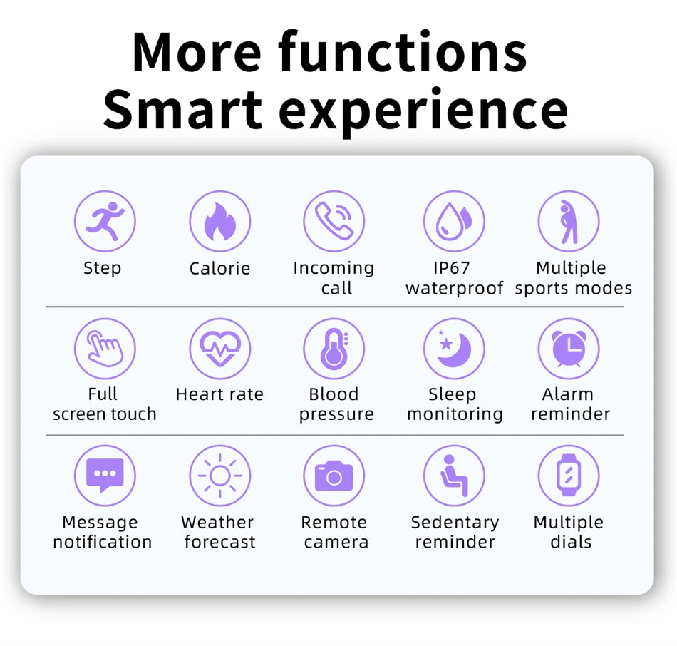 LIGE 2025 For All Smartphone Connections Women Smart Watch Real-time Weather Forecast Activity Sports Ladies Smart Watch Man