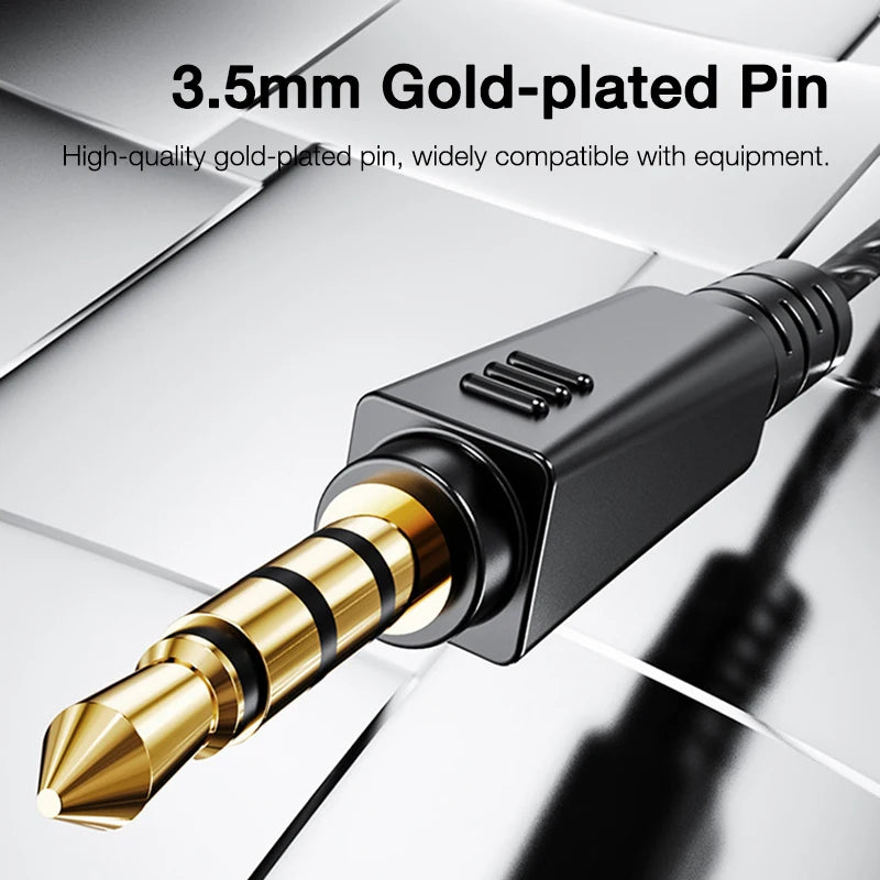 EARDECO Mobile Wired Headphones for Phone Earphone Super Bass Stereo In Ear 3.5mm Headphone with Mic Earbuds Noise Cancelling