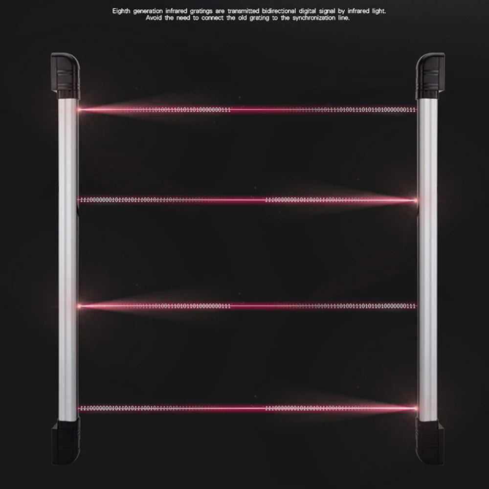 Home Smart Wireless Home Security 4 Beams Alert Infrared Sensor Alarm system Anti-theft Motion for Wall Window Detector Alarm