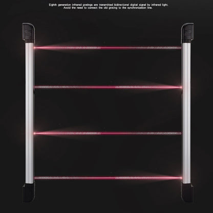 Home Smart Wireless Home Security 4 Beams Alert Infrared Sensor Alarm system Anti-theft Motion for Wall Window Detector Alarm