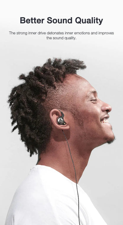 EARDECO Mobile Wired Headphones for Phone Earphone Super Bass Stereo In Ear 3.5mm Headphone with Mic Earbuds Noise Cancelling