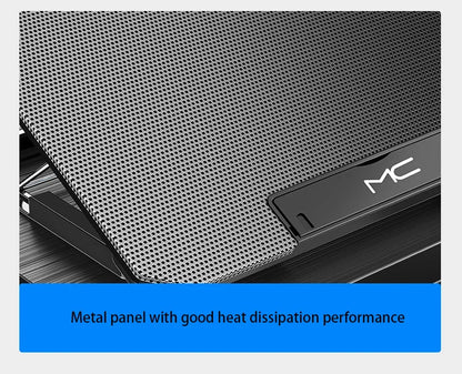 Gaming Laptop Cooler Large Size For 12-16 Inch Notebook Two USB Laptop Cooling Pads Wind Speed Adjustable Silent Laptop Stand