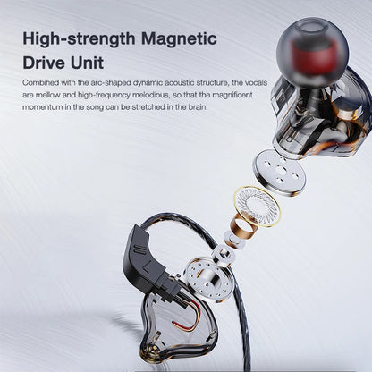 EARDECO Mobile Wired Headphones for Phone Earphone Super Bass Stereo In Ear 3.5mm Headphone with Mic Earbuds Noise Cancelling