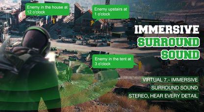 Gaming Headphones For PC/PS4/PS5 EKSA E1000 7.1 Surround RGB Gaming Headset Gamer USB Wired Headphones with Noise Cancelling Mic