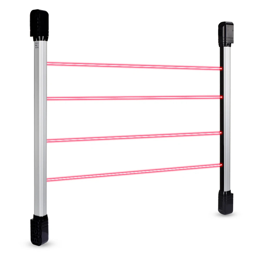 Home Smart Wireless Home Security 4 Beams Alert Infrared Sensor Alarm system Anti-theft Motion for Wall Window Detector Alarm