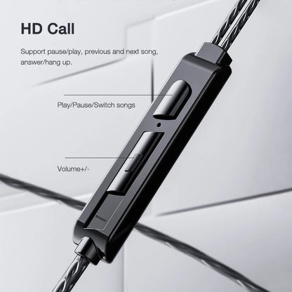 EARDECO Mobile Wired Headphones for Phone Earphone Super Bass Stereo In Ear 3.5mm Headphone with Mic Earbuds Noise Cancelling