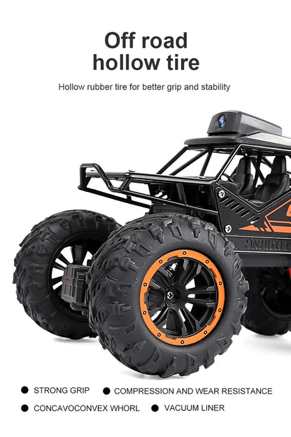 1:18 RC Car APP Controlled Remote Control Car Off Road Truck 4WD with HD Camera Rock RC Crawler Trator Toys Child Gifts