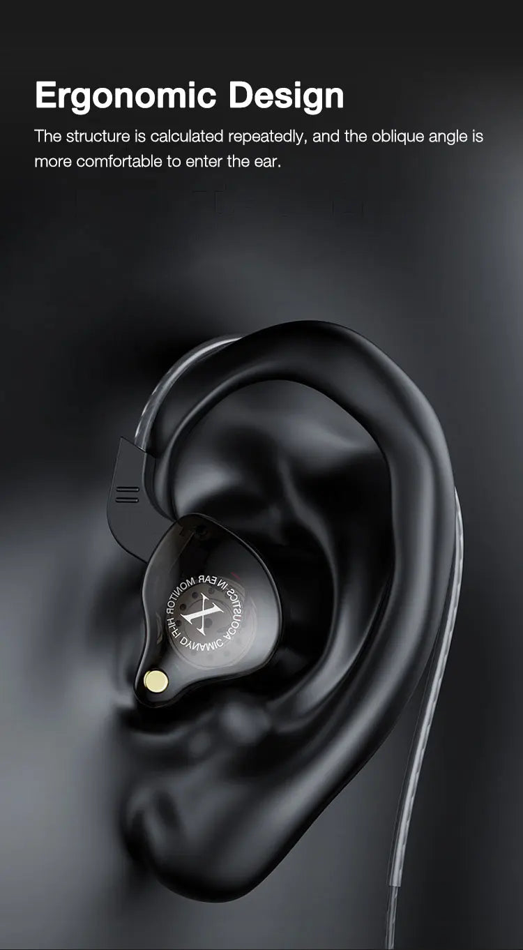 EARDECO Mobile Wired Headphones for Phone Earphone Super Bass Stereo In Ear 3.5mm Headphone with Mic Earbuds Noise Cancelling