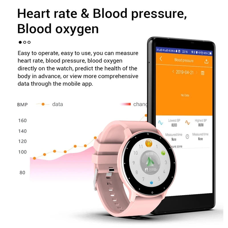 LIGE 2025 New Smart Watch Women Full Touch Screen Sport Fitness Watches IP67 Waterproof Bluetooth For Android ios smartwatch Men