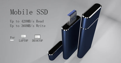 2TB Portable SSD 1TB M.2 Portable Solid State Drive USB3.0 High-speed Hard Disk External Hard Disk For Laptops/desktop