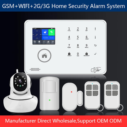 WIFI+GSM 2G/3G Home Security Alarm System APP Remote Control