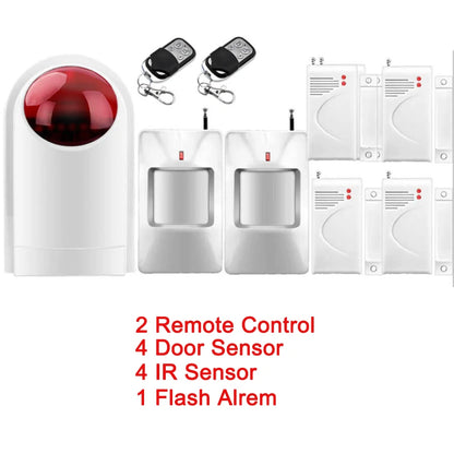 Home Smart Wireless Home Security 4 Beams Alert Infrared Sensor Alarm system Anti-theft Motion for Wall Window Detector Alarm