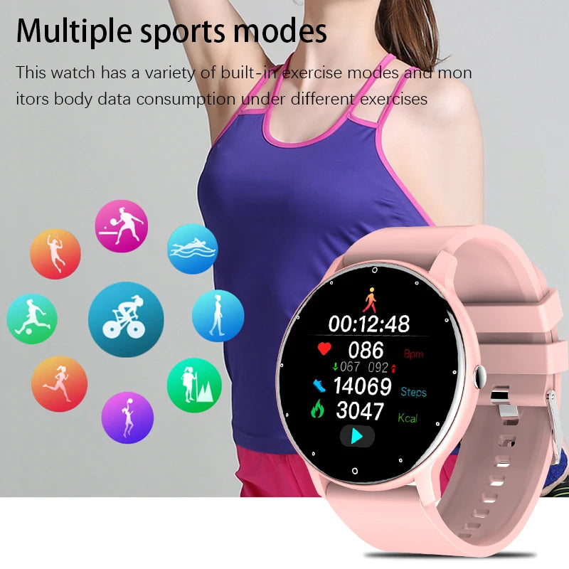 LIGE 2025 New Smart Watch Women Full Touch Screen Sport Fitness Watches IP67 Waterproof Bluetooth For Android ios smartwatch Men
