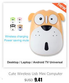 Cute Pink Mouse 2.4G Wireless USB Mini Rechargeable Ergonomic Gift Mause Cartoon Computer Silent Click Optical Mice for Kids