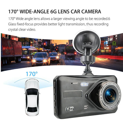 Dash Cam Touch Screen 4" HD 1080P Video Recorder Camera Auto DashCam Car DVR