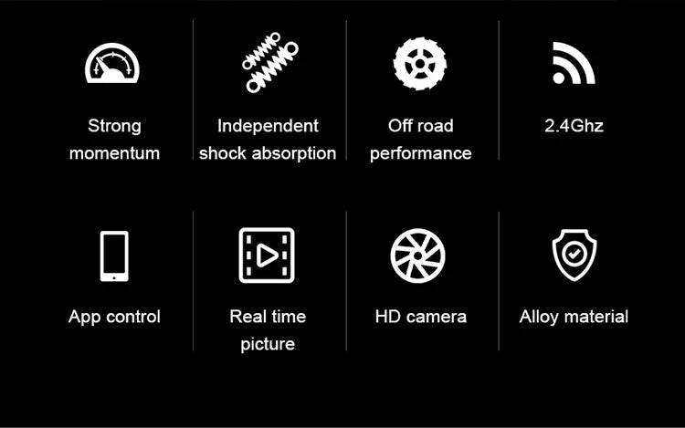 1:18 RC Car APP Controlled Remote Control Car Off Road Truck 4WD with HD Camera Rock RC Crawler Trator Toys Child Gifts