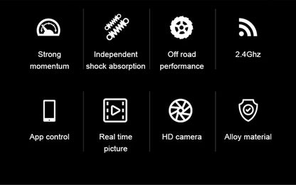 1:18 RC Car APP Controlled Remote Control Car Off Road Truck 4WD with HD Camera Rock RC Crawler Trator Toys Child Gifts