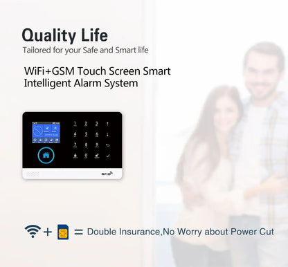 WiFi Alarm System for Home Burglar Security Tuya Smart House App Control 433MHz GSM Wireless With Motion Sensor Camera