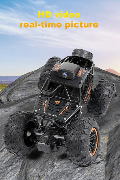 1:18 RC Car APP Controlled Remote Control Car Off Road Truck 4WD with HD Camera Rock RC Crawler Trator Toys Child Gifts