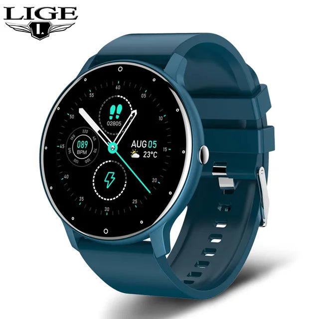 LIGE 2025 New Smart Watch Women Full Touch Screen Sport Fitness Watches IP67 Waterproof Bluetooth For Android ios smartwatch Men