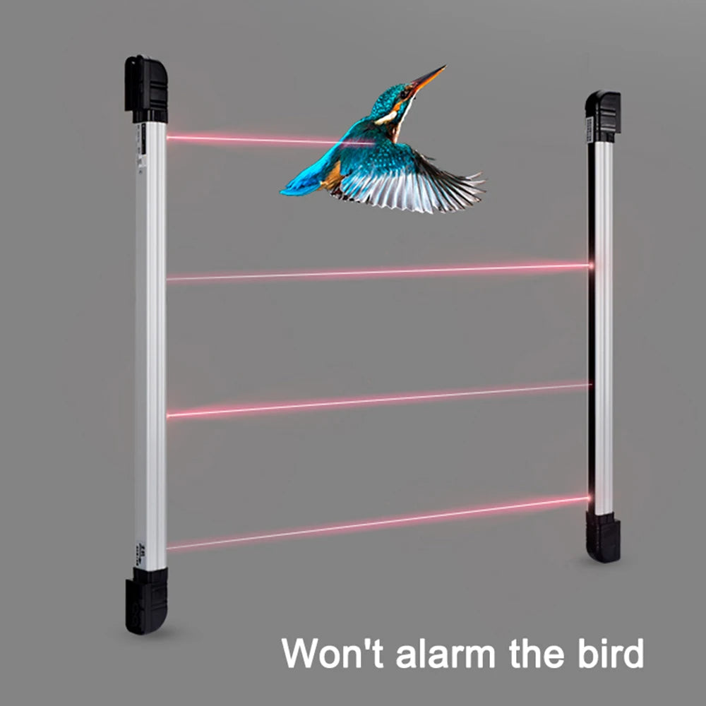 Home Smart Wireless Home Security 4 Beams Alert Infrared Sensor Alarm system Anti-theft Motion for Wall Window Detector Alarm