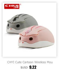 Cute Pink Mouse 2.4G Wireless USB Mini Rechargeable Ergonomic Gift Mause Cartoon Computer Silent Click Optical Mice for Kids