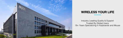 Rapoo MT760L/MT760M Multi-mode Rechargeable Wireless Mouse Ergonomic 4000 DPI Support Up to 4 Devices Bluetooth Mouse