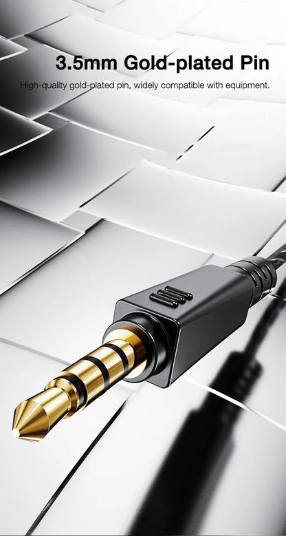 EARDECO Mobile Wired Headphones for Phone Earphone Super Bass Stereo In Ear 3.5mm Headphone with Mic Earbuds Noise Cancelling