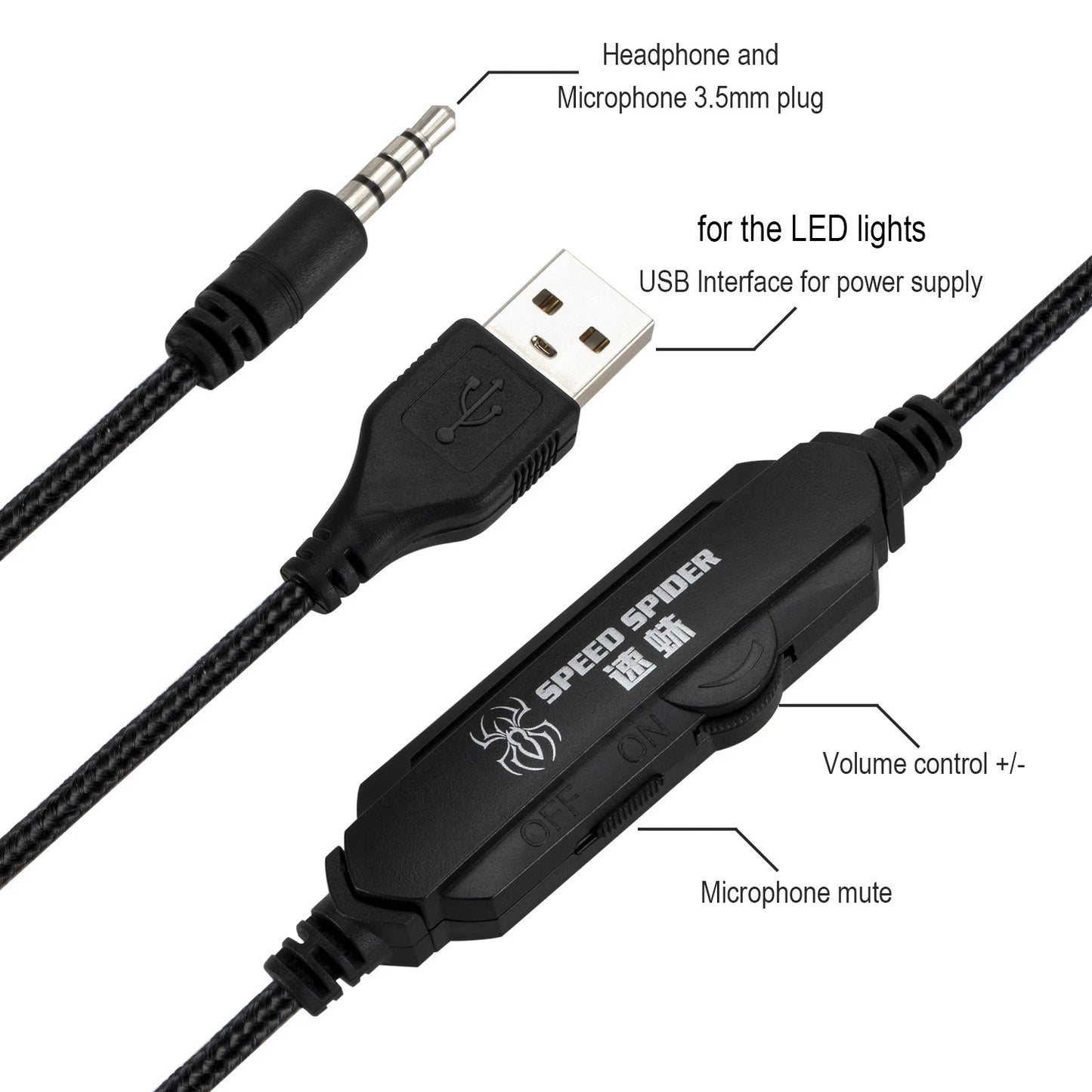 G2000 Gaming Headsets Big Headphones with Light Mic Stereo Earphones Deep Bass for PC Computer Gamer Laptop PS4 New X-BOX