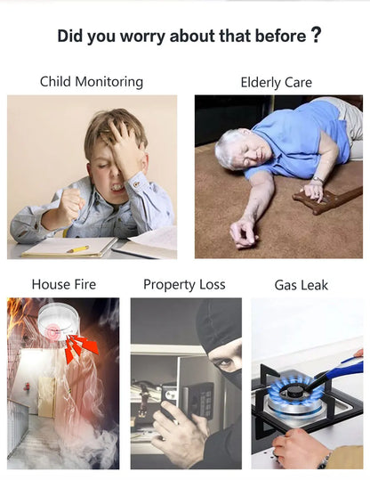 WiFi Alarm System for Home Burglar Security Tuya Smart House App Control 433MHz GSM Wireless With Motion Sensor Camera