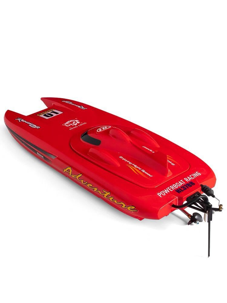 53CM Large 40KM/h High Speed Remote Control RC Racing Boat 150M 2 way Navigation Waterproof Dual Body Electric RC Speedboat Toy