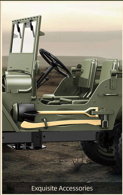 JJRC C8815 RC Car 1/10 WILLYS 1941 4WD RTR RC Crawler 2.4G Remote Control Car Off-road Climbing Military RC Truck Toys Gift