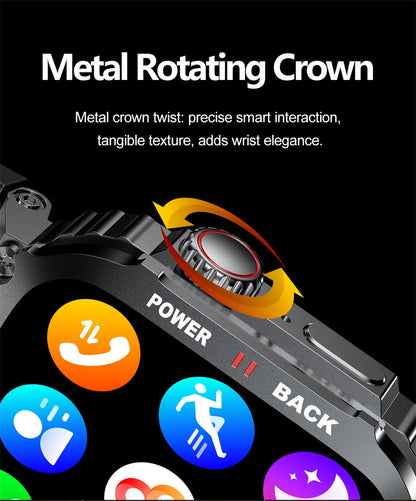 Men's Outdoor Sports Bluetooth Call Smart Watch 1.91 Inch Full Screen Touch Flashlight 110+ Sport Mode Smartwatch 2025 New