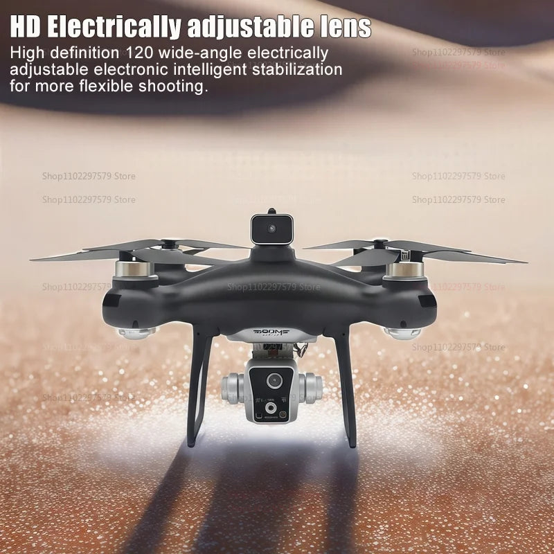New KY102 Remote Control Drone With 8K HD Dual Cameras 360°Obstacle Avoidance Brushless Motors Screen Aerial Photography RC Toy