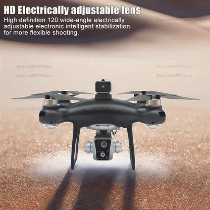 New KY102 Remote Control Drone With 8K HD Dual Cameras 360°Obstacle Avoidance Brushless Motors Screen Aerial Photography RC Toy