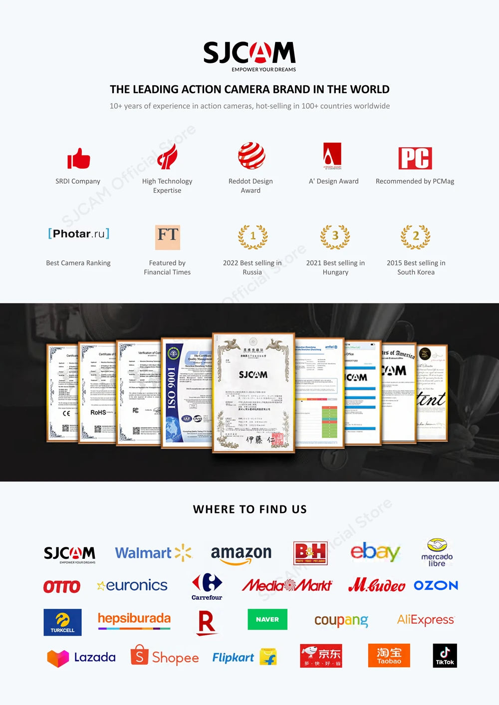 SJCAM C100 / C100Plus Mini Thumb Camera 1080P30FPS / 4K30FPS H.265 12MP 2.4G WiFi 30M Waterproof Case Action Sport DV Camcorder