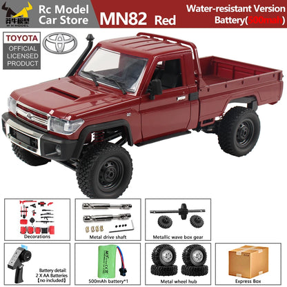 MN MODEL 1/12 4WD Remote Control Diving Off-road Car Climbing Truck All Terrain Vehicle Rock Crawler Wading Pickup Toy for Adult