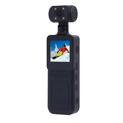 Handheld Sports Camera 1.3 Inch Screen LED Light 180 Degree Rotating Lens Action Camera WiFi 135 Degree Wide Angle for Travel