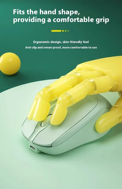 Wireless Mouse, Rechargeable, Computer Game Office Mouse, Dual-Mode Ergonomic Mouse, Portable Multi Color Mouse, Suitable for Pc