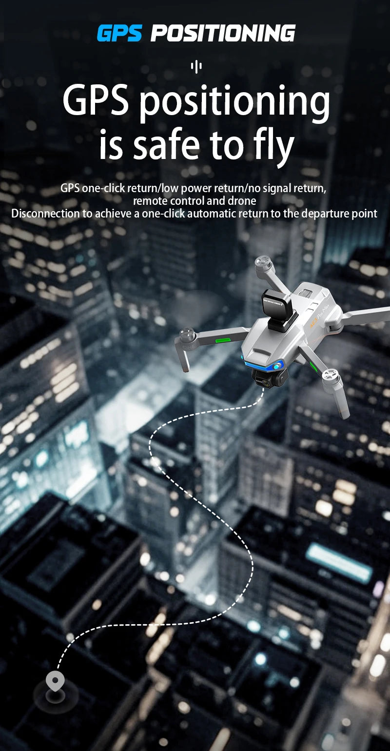 AE3 PRO Max NEW LCD SC GPS Drone 8K Dual Camera 5G Wifi FPV 3-Axis Gimbal Professional Obstacle Avoidance Quadcopter RC Dron Toy