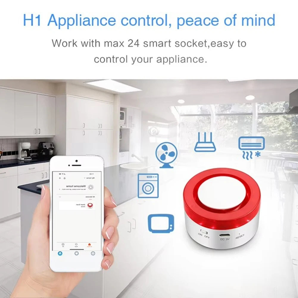 ABGI-Tuya Smart Home Security Alarm System Set Wifi Wireless Burglar Alarm Home Burglar Motion Door Window Sensor