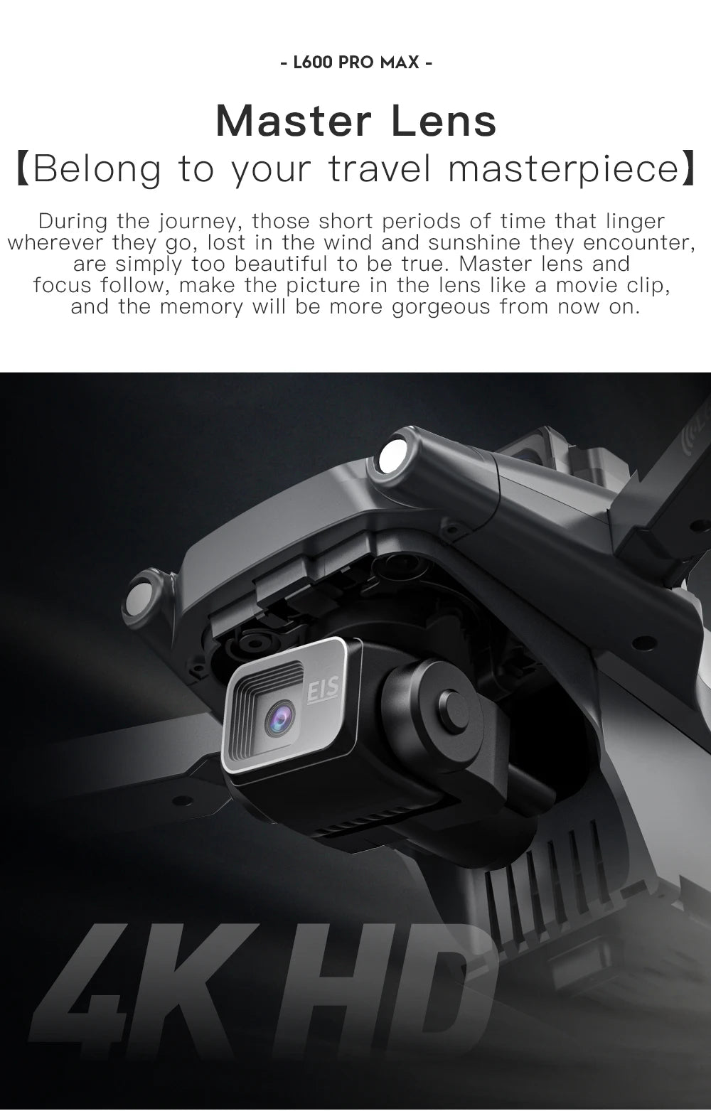 L600-1/L600 PRO MAX Remote control drone with screen Dual camera 4K Professional dron with camera GPS FPV quadcopter 3KM flight