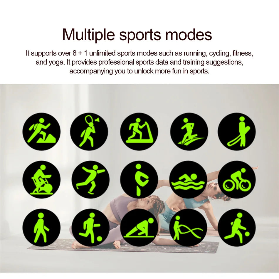 2025 New Fashion Bluetooth Call Smart Watch Women AMOLED HD Screen Health Monitoring 100+ Sports Mode Smartwatches IOS