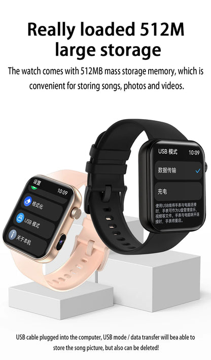 2025 New Smartwatch with Camera 32Mb+512MB Memory Recording Video Multifunctional Watch Men's Sports Smart Watch Women's