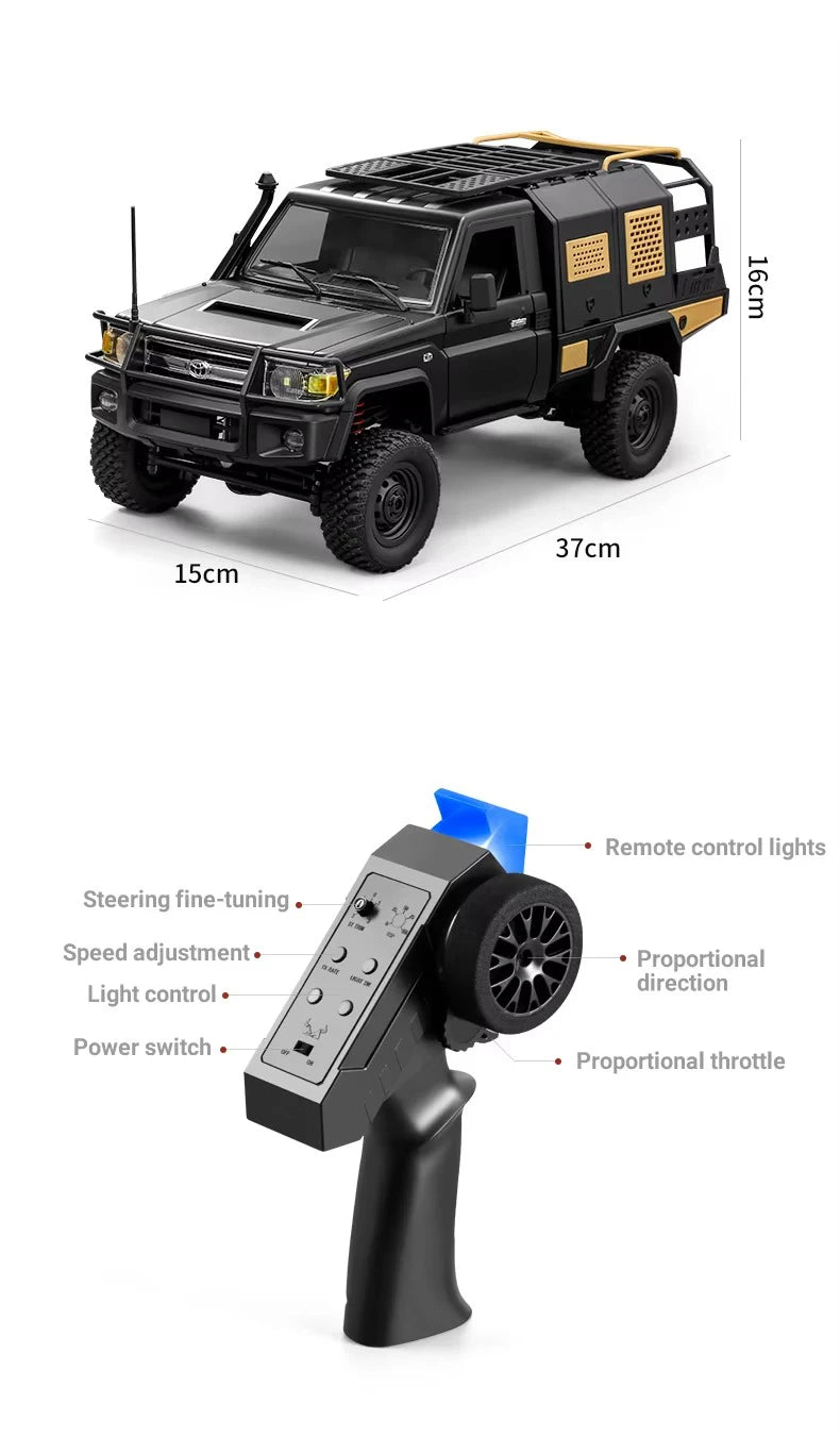 MN MODEL 1/12 4WD Remote Control Diving Off-road Car Climbing Truck All Terrain Vehicle Rock Crawler Wading Pickup Toy for Adult