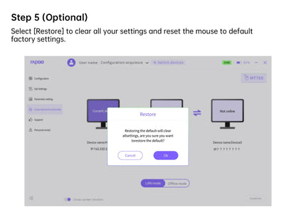 Rapoo MT760L/MT760M Multi-mode Rechargeable Wireless Mouse Ergonomic 4000 DPI Support Up to 4 Devices Bluetooth Mouse