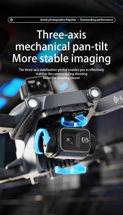 New L600-1 PRO MAX GPS Drone 5KM 4K Professional HD Dual Camera 360° Laser Obstacle Avoidance Brushless Quadcopter Toy Gift